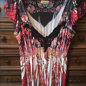 One World silky dress, XL, fun and flirty!