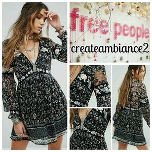 🔥Size 4&6🔥Free People Cherry Blossom Mini Dress