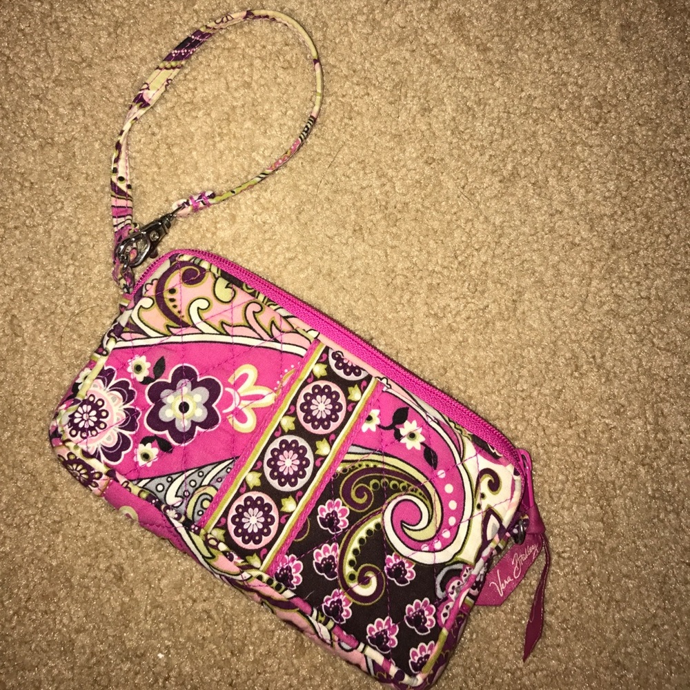 Pink Vera Bradley wristlet