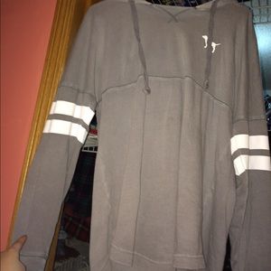 PINK long sleeve shirt w/ hoodie