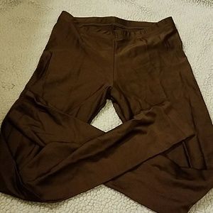 Brown shiny spandex!!