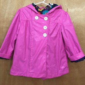 Girls Pink Raincoat Size 4T