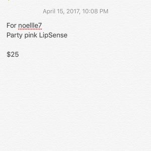 Party pink LipSense for noellle7