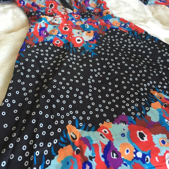 Bohemian Deep V Plunging Neckline Maxi Dress - Picture 3 of 7