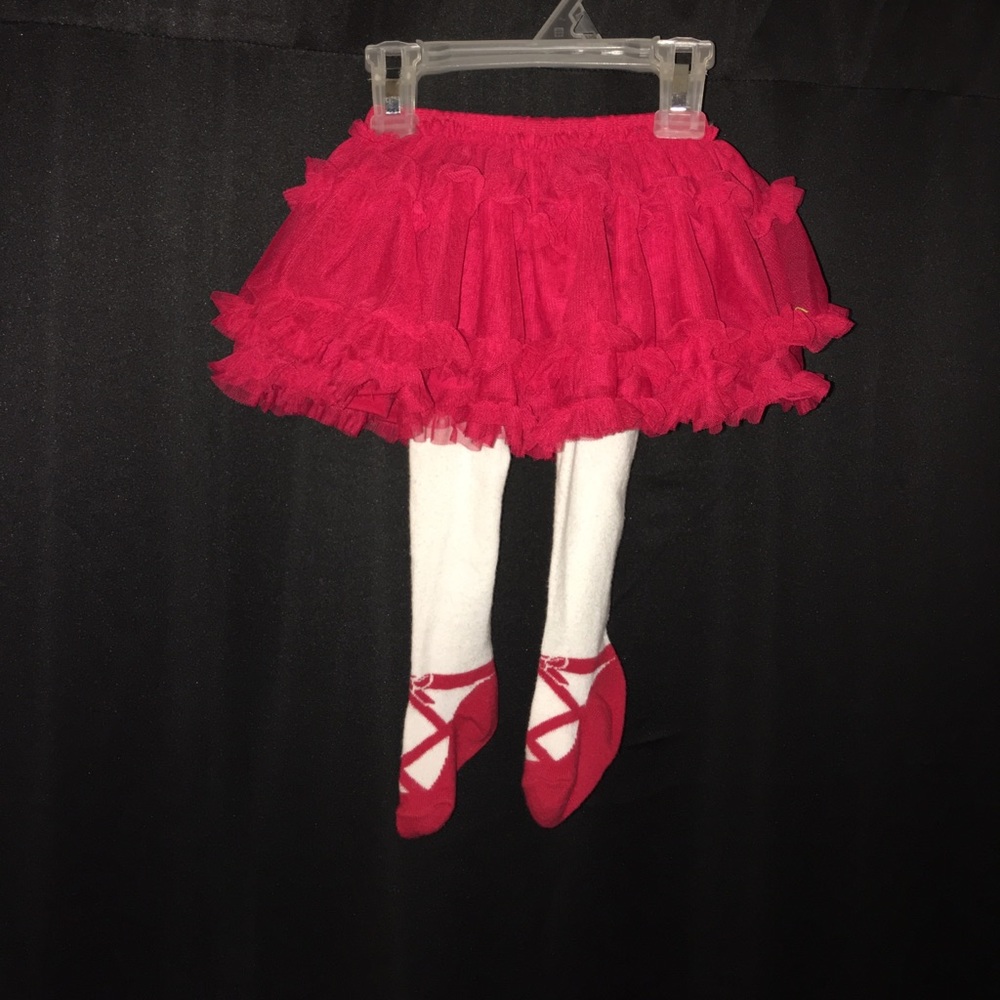 Ruffle Skirt with Tights