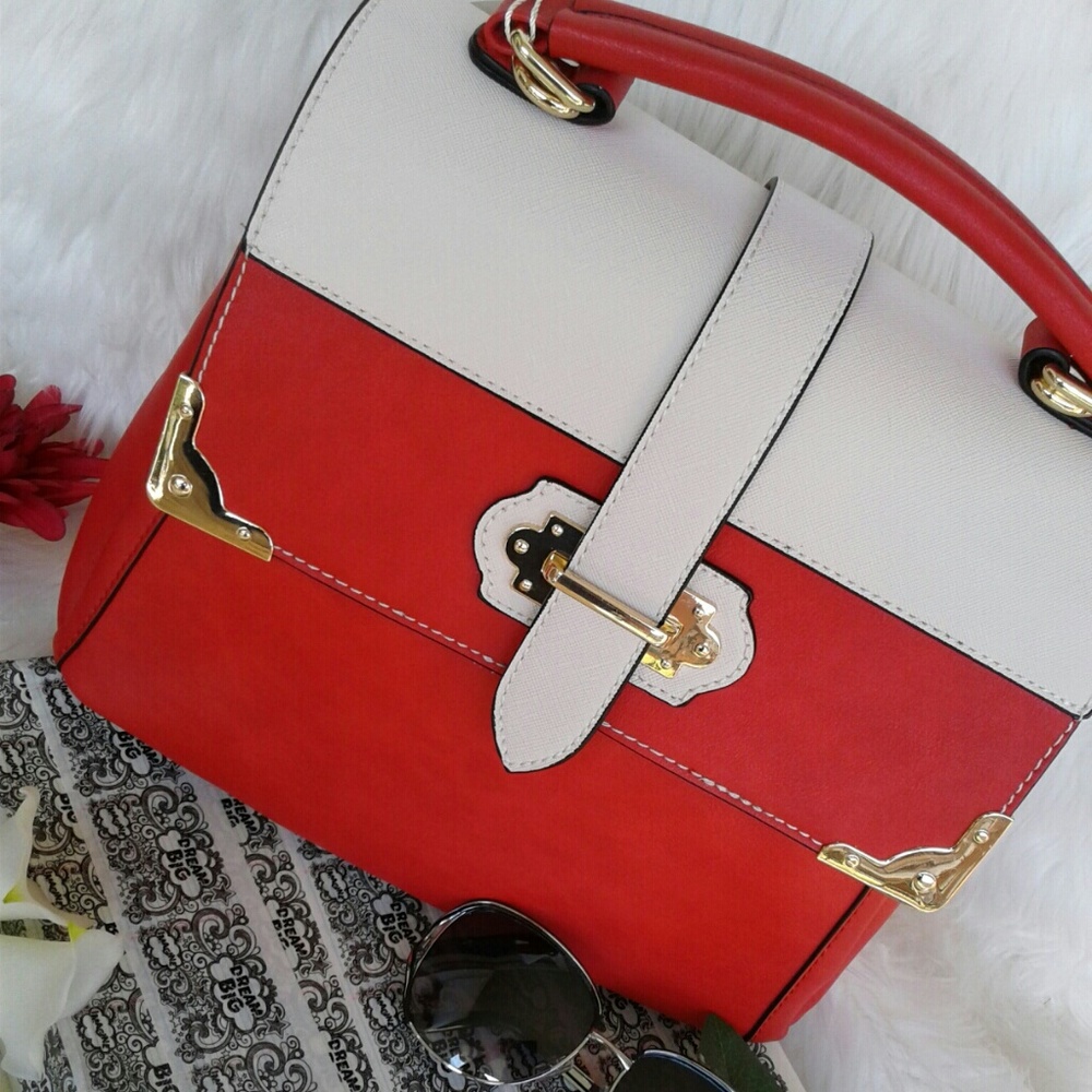 Red & White Purse