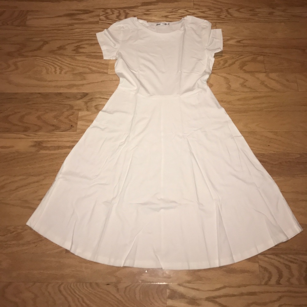 White t-shirt dress