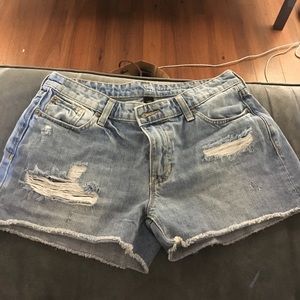 Denim shorts