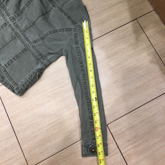 Girls Army Green Jacket - Picture 6 of 7