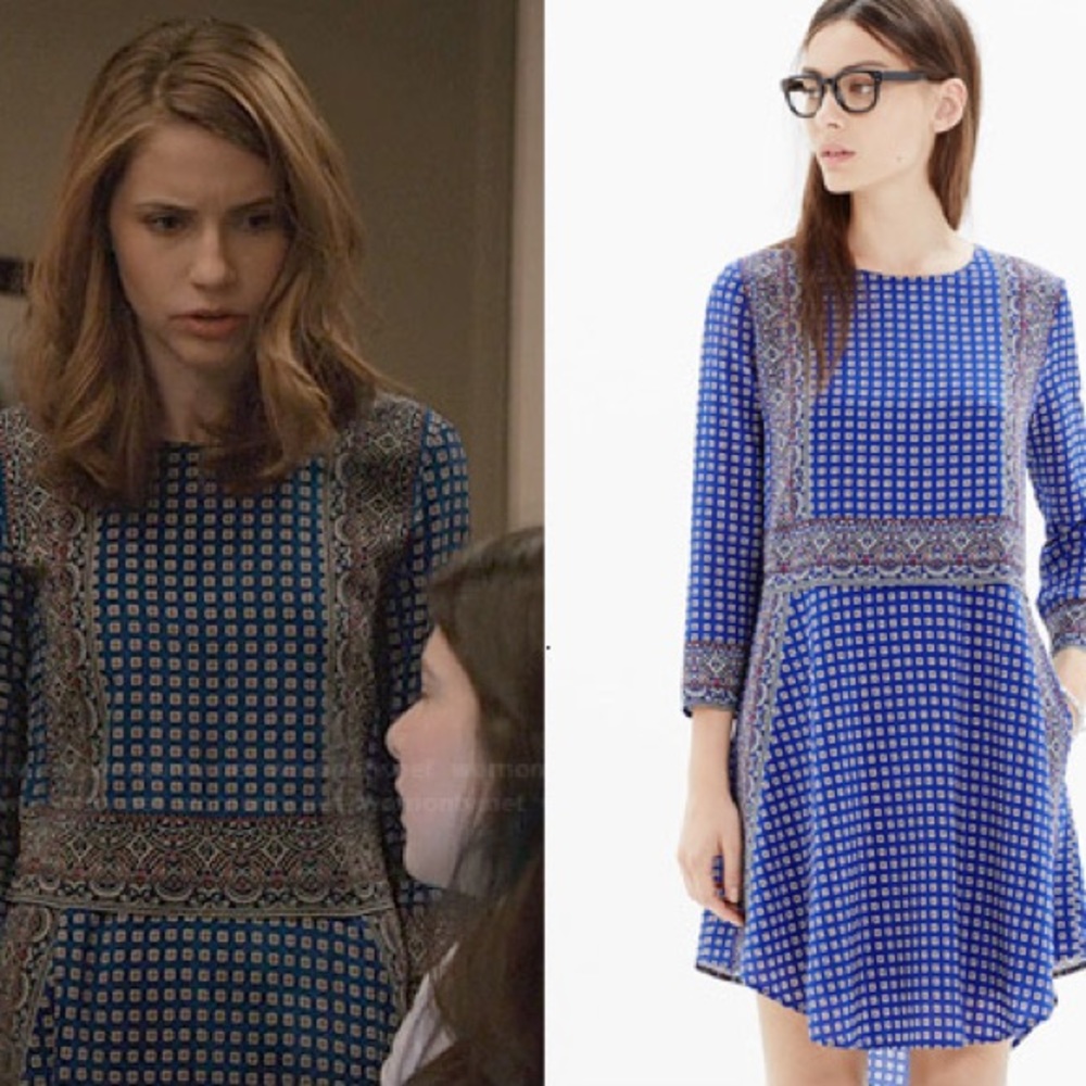 madewell boho silk dress