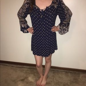 Blue short dress