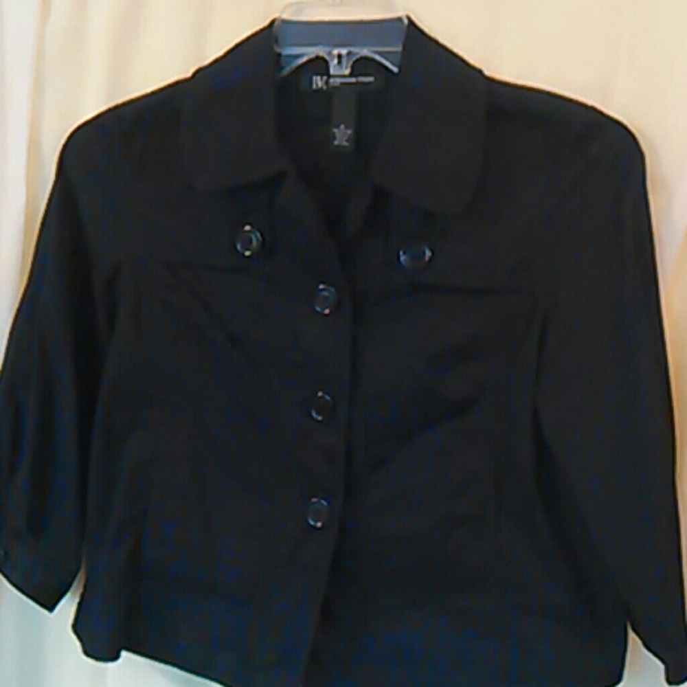 INC.  Black lightweight. 3/4 length jacket