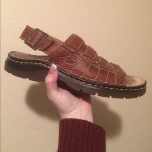 DOC MARTENS women's brown leather sandals Size 8