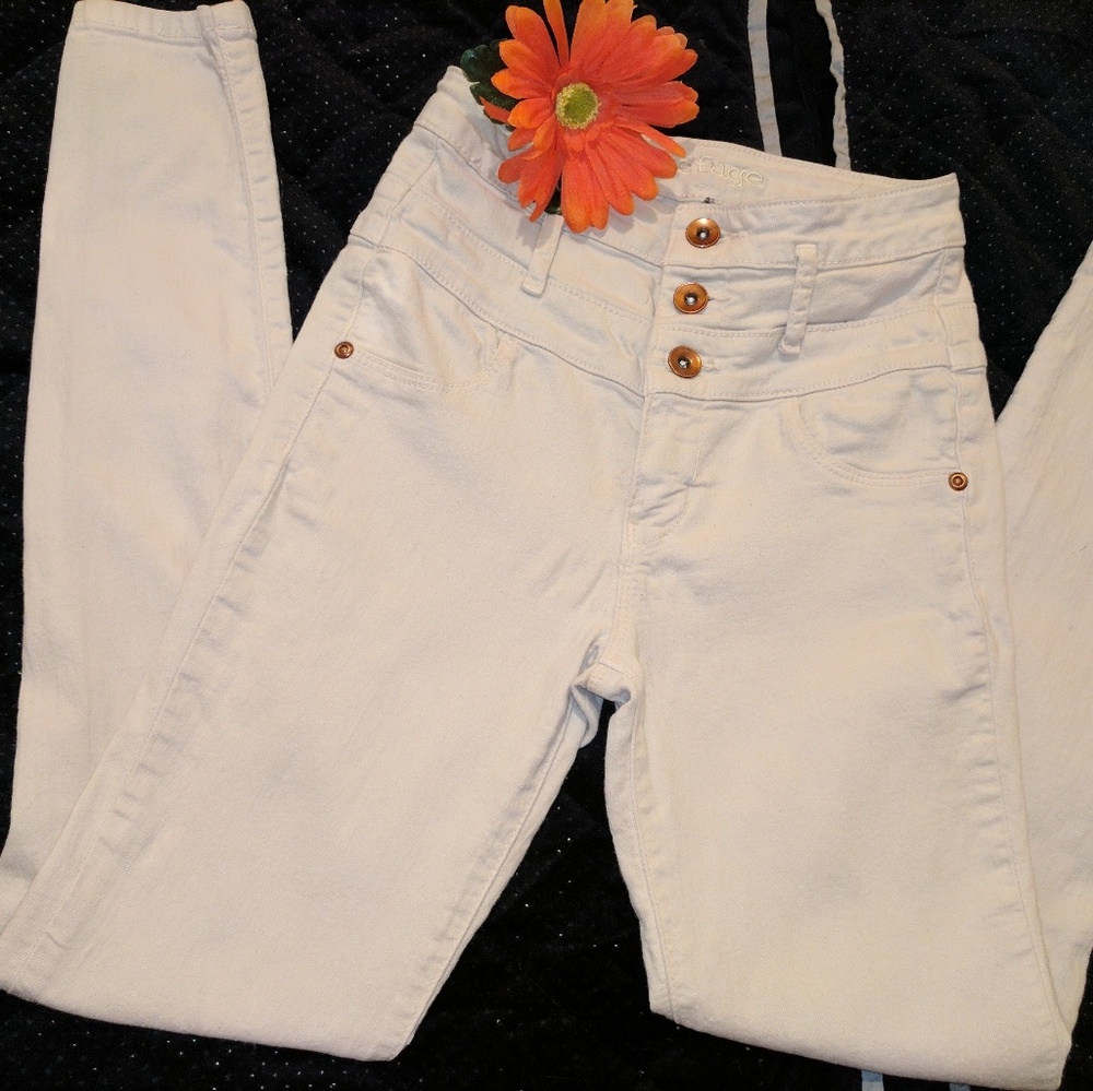Khaki High Wasted Jeans