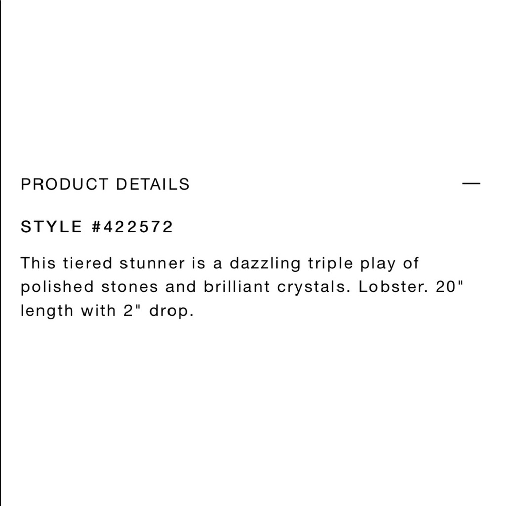 Ann Taylor Trio layer necklace - Picture 4 of 8