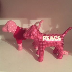 2 Pink Victoria Secret Dogs