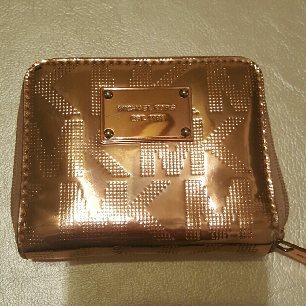 Rose Gold MK Wallet