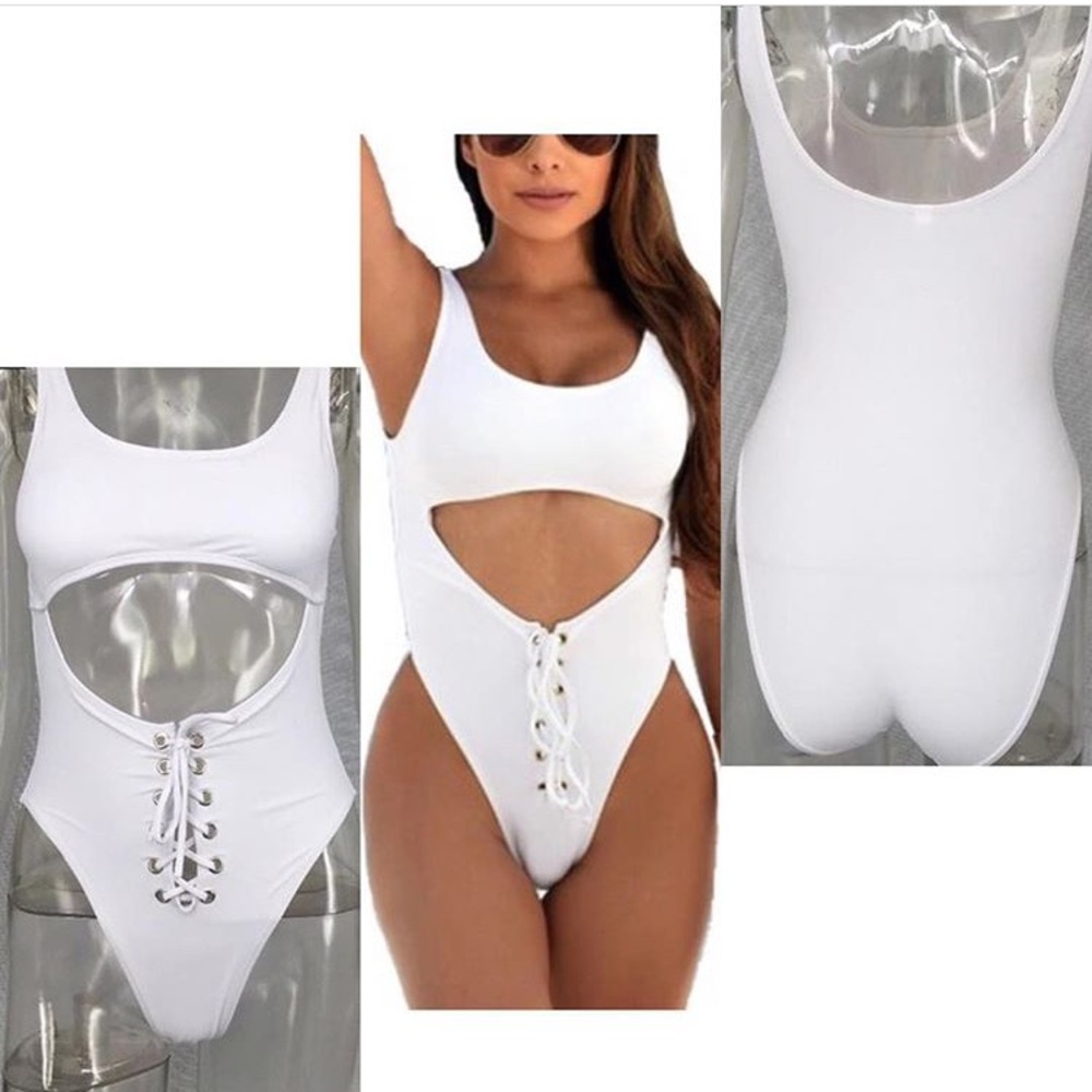 White swimsuit!