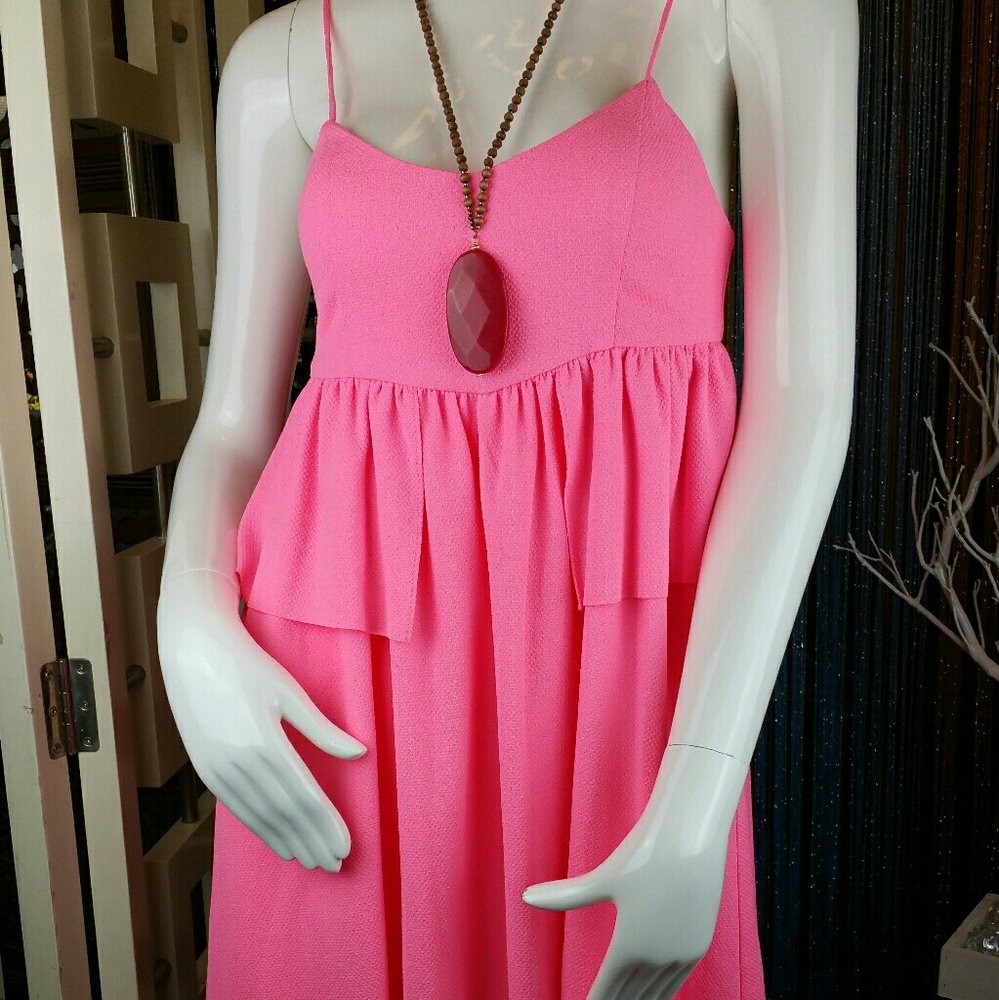 OFFLINE PRETTY IN PINK LINED TANK DRESS!