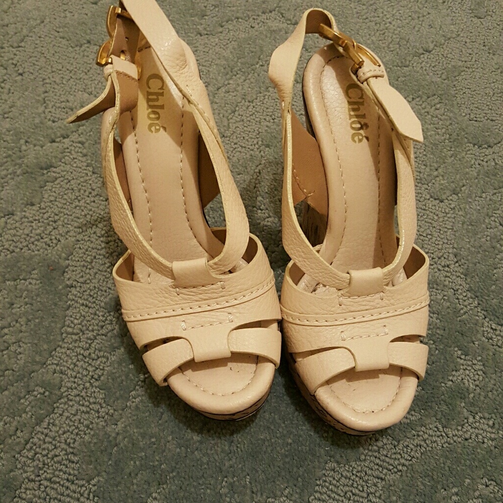 Chloe Cork Wedges