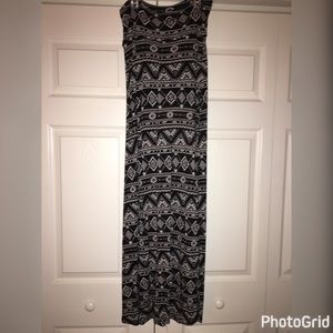 Tribal print maxi shirt