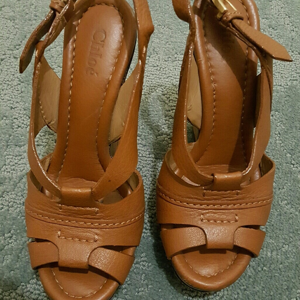 Chloe Cork Wedges