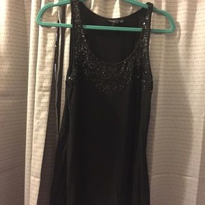 Large Black Sequined Women's tank