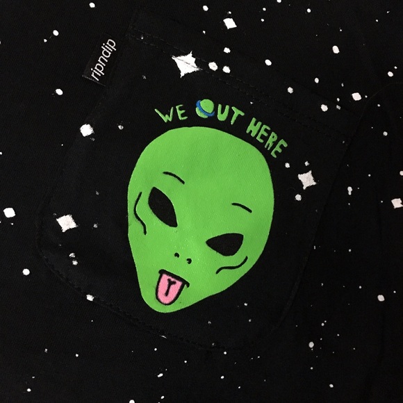 RipNDip We Out Here alien tee t-shirt - Picture 2 of 4
