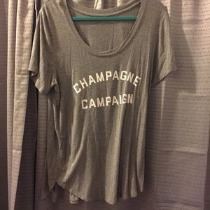Champagne Campaign casual gray tee!