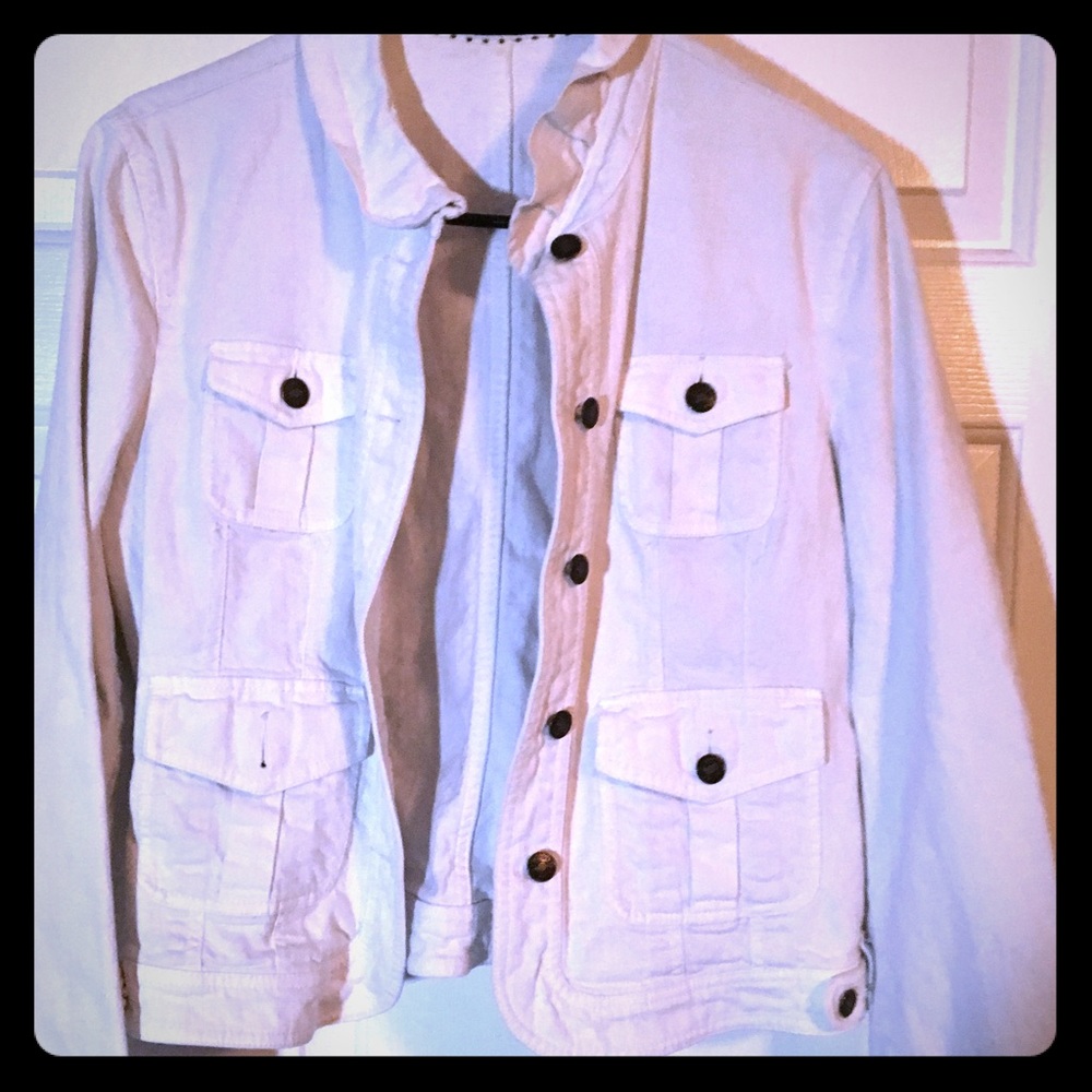 White denim jacket