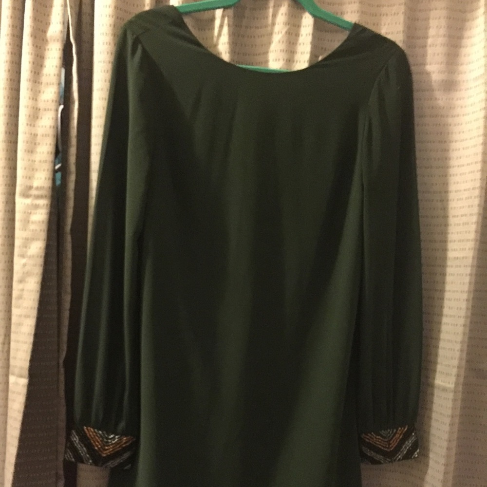 Olive LuLus Long sleeve beaded formal dress