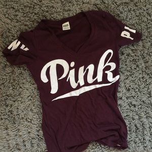 Burgundy Pink VNeck