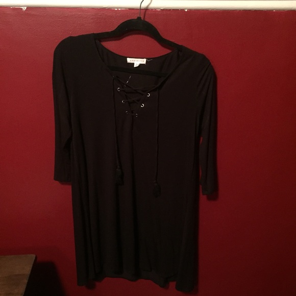 Tilly's lace up black dress - Picture 1 of 3
