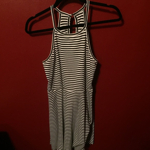 H&M black and white striped dress - Picture 1 of 3