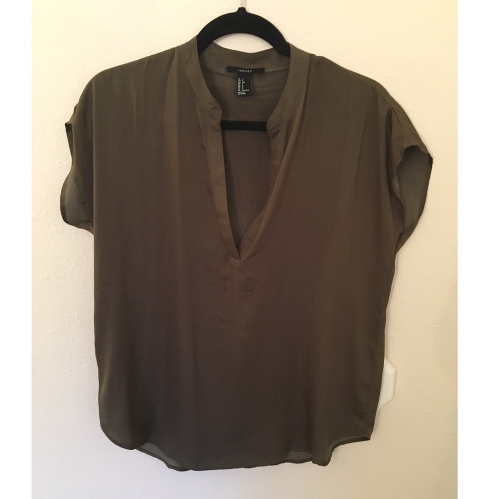 Olive green blouse
