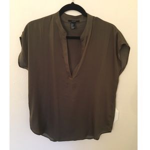 Olive green blouse