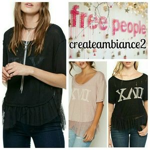Free People Tulle Tee