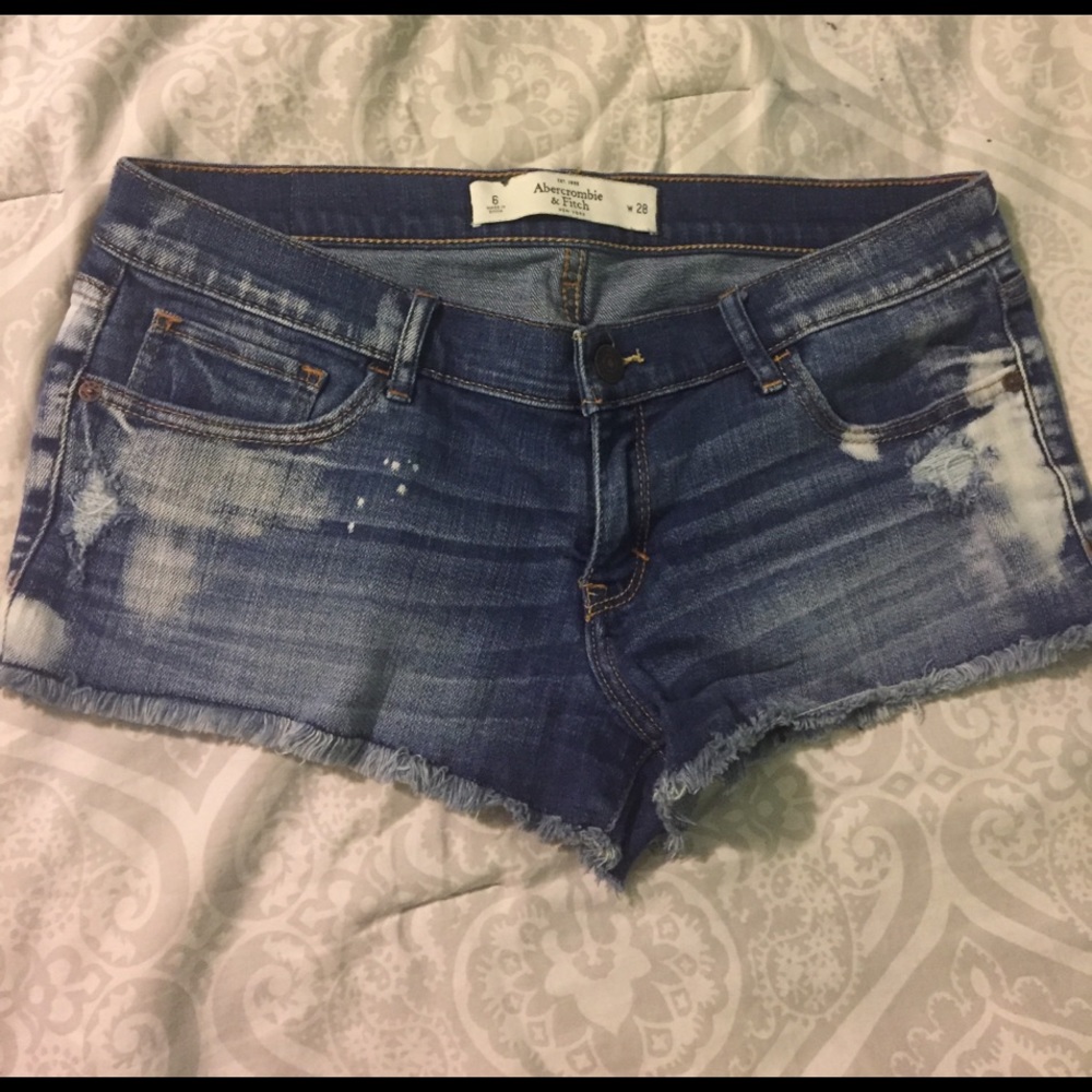 A&F denim shorts