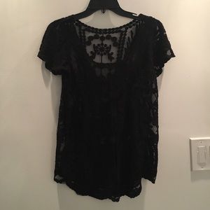 Black lace top