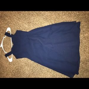 formal/junior bridesmaid navy blue dance dress