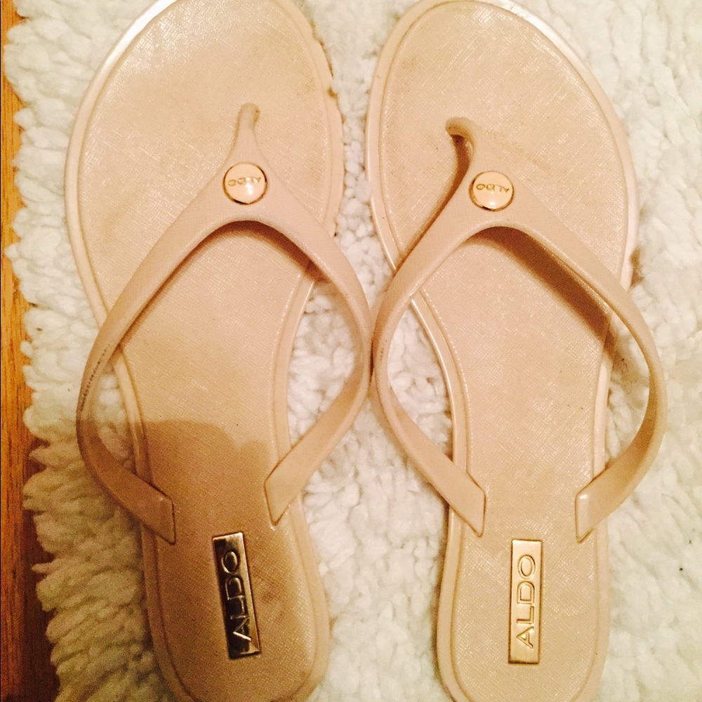 ALDO Women's Natural Prylian Flat Sandals