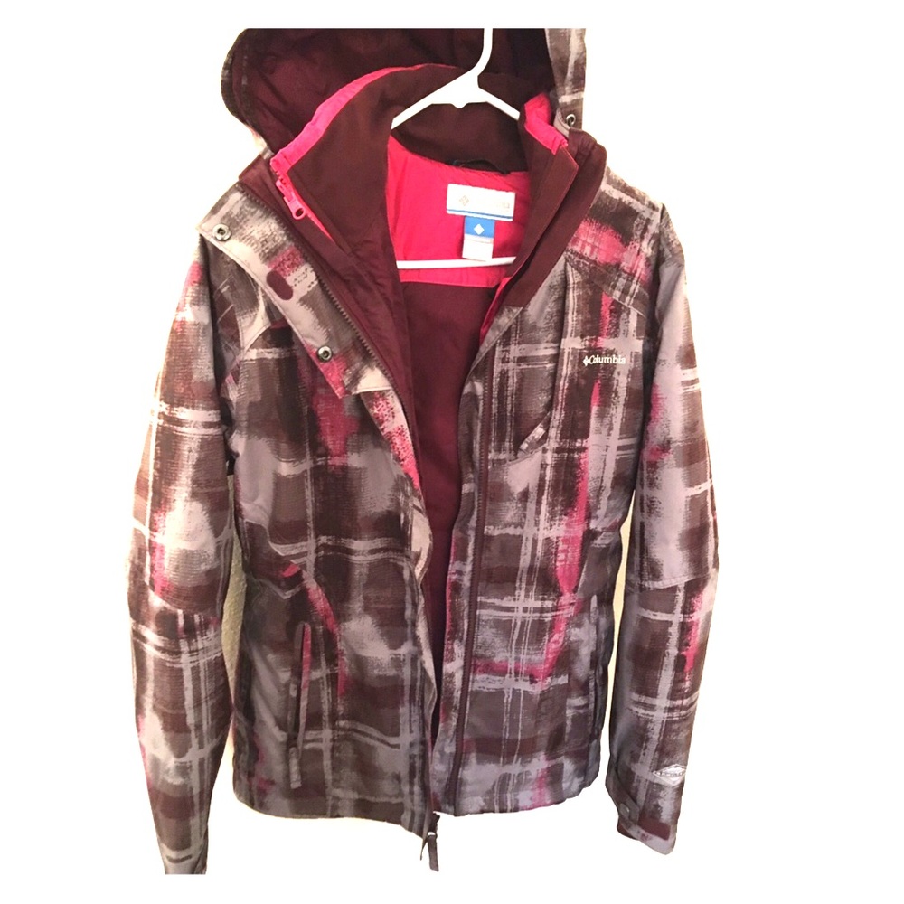 Columbia three in one ski jacket
