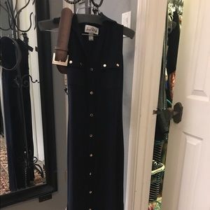 Long maxi dress in Navy worn once