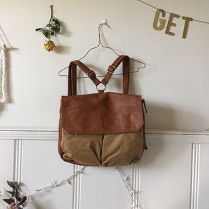 brown backpack