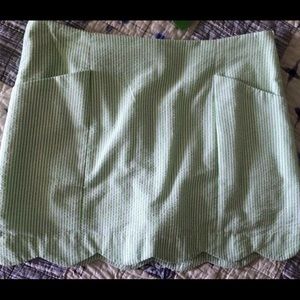 Women's Scalloped Seersucker Lilly Pulitzer Skort