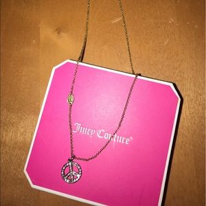 Juicy Couture Peace sign necklace!