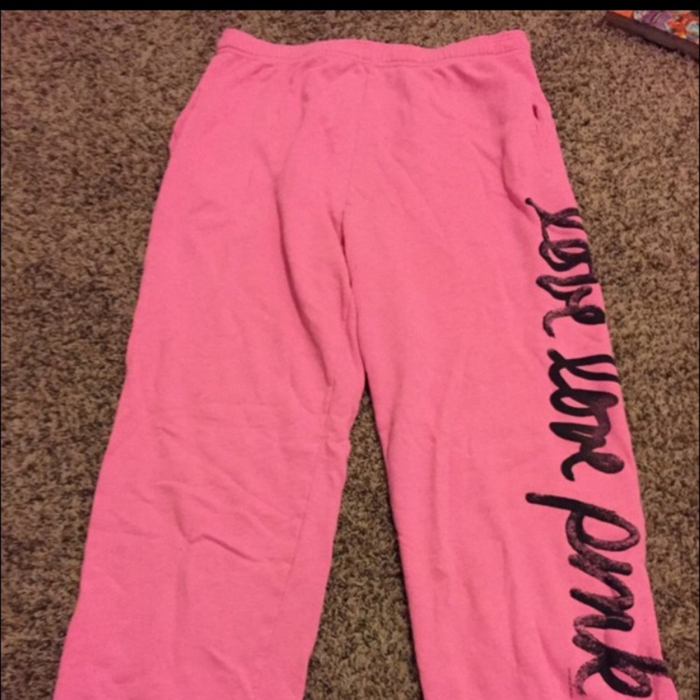 Pink sweatpants
