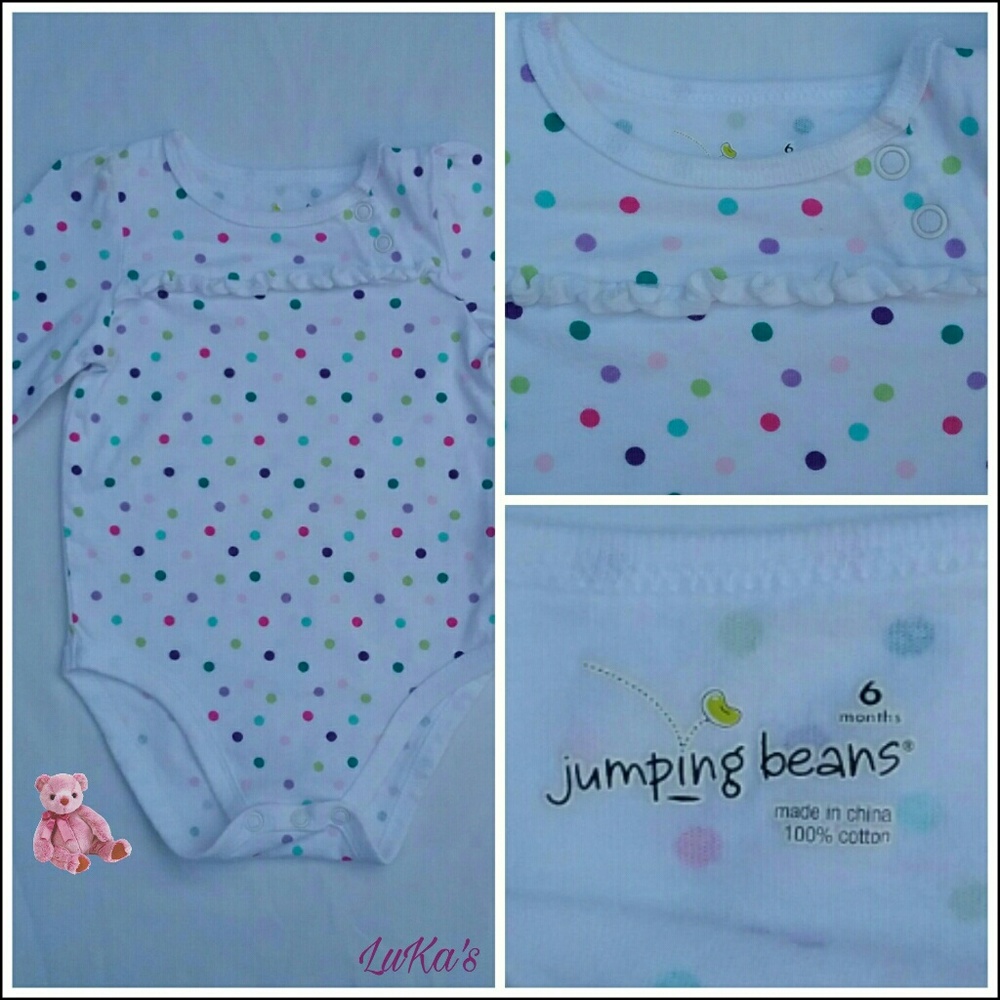 Bodysuit Jumping Beans 6M 100% Cotton