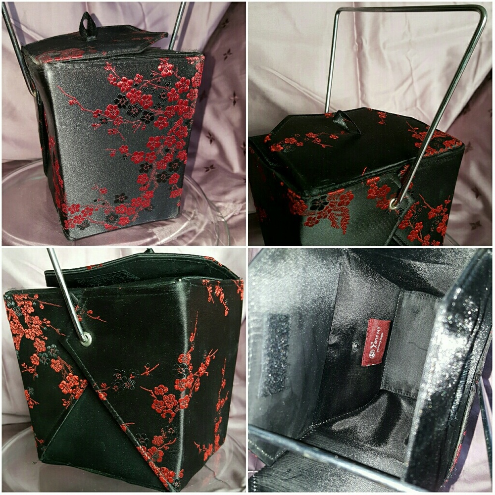 Novelty Chinese 'Takeout Box' evening bag, by Yans