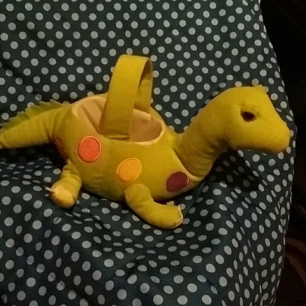 Easter basket dinosaur